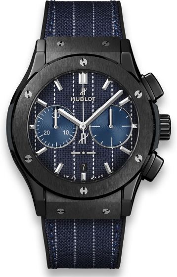 Review Replica HUBLOT CLASSIC FUSION CHRONOGRAPH ITALIA INDEPENDENT PINSTRIPE CERAMIC watch 521.CM.2707.NR.ITI18